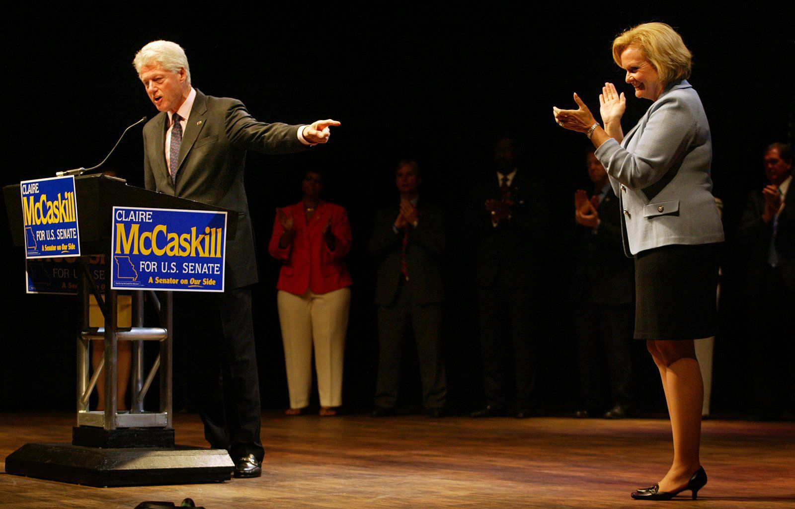 2006 - Campaigns with former President Bill Clinton